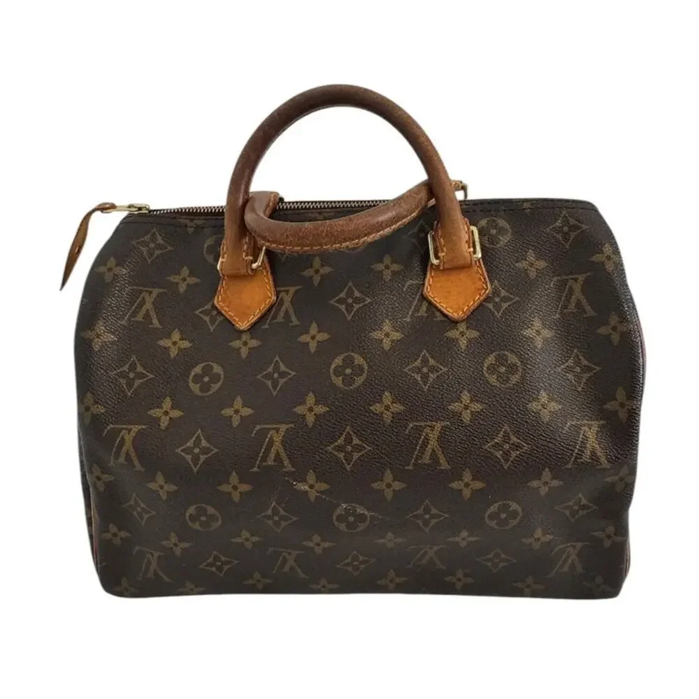 Louis Vuitton Baby Speedy 30 Monogram Canvas Satchel Handbag
